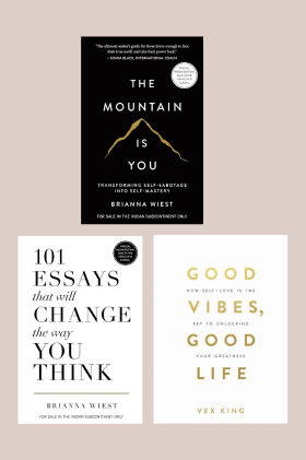 101 essays that will change the way you think + The Mountain is you+ Good Vibe Good Life ( English, Paperback)(SET OF 3 BOOKS)