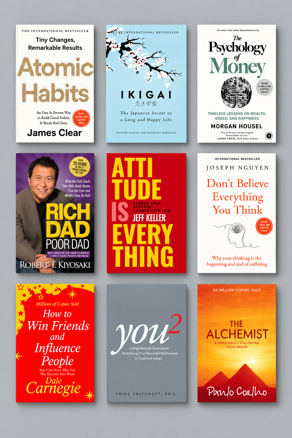 9 Bestselling Self-Help & Personal Growth Books Combo
