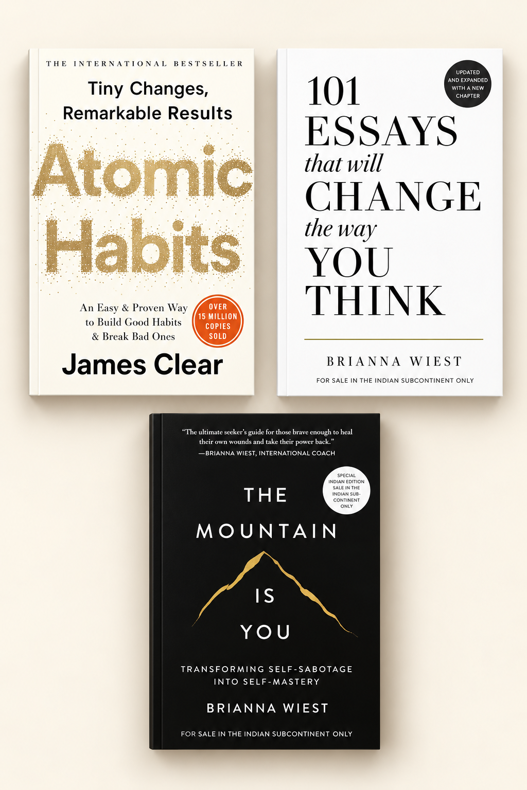 (Combo) Atomic Habits—Mountain is You—101 Essays (Paperback)