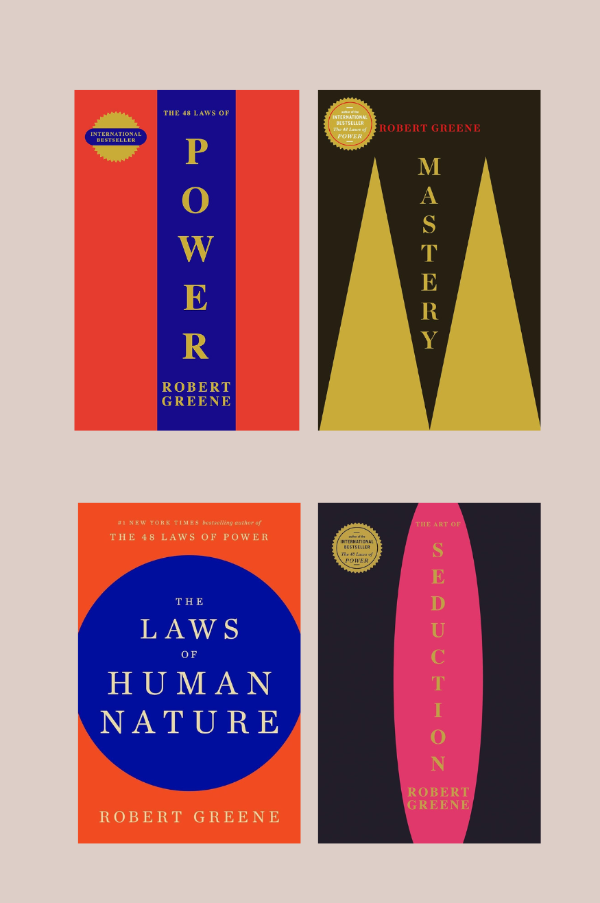Combo By Robert Greene : 48 Laws OF POWER , Laws of Human , Mastery, Seduction 4 books Combo