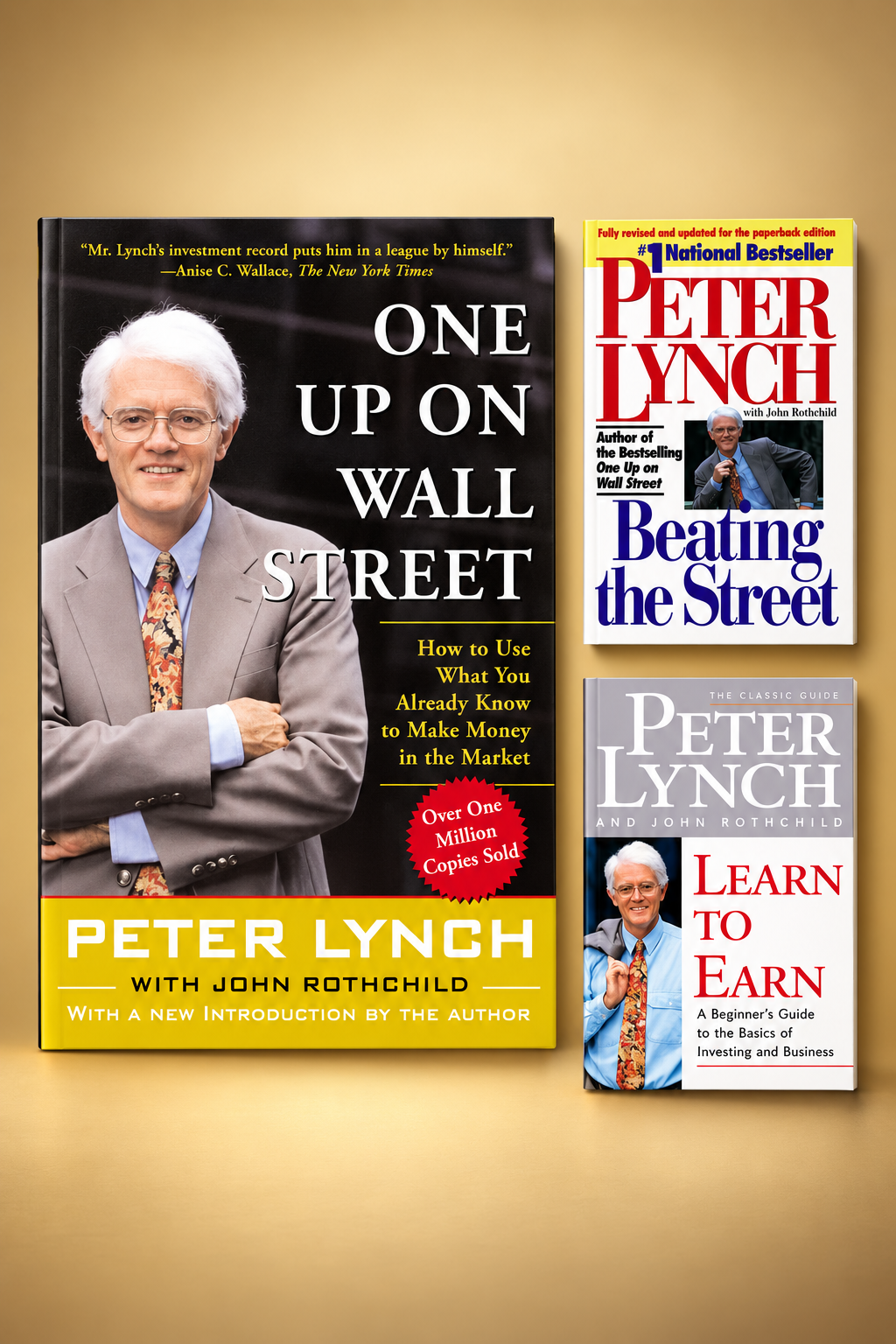 Combo)Peter Lynch 3 Books Combo Learn To Earn, One On Wall Street & Beating The Street (Paperback)