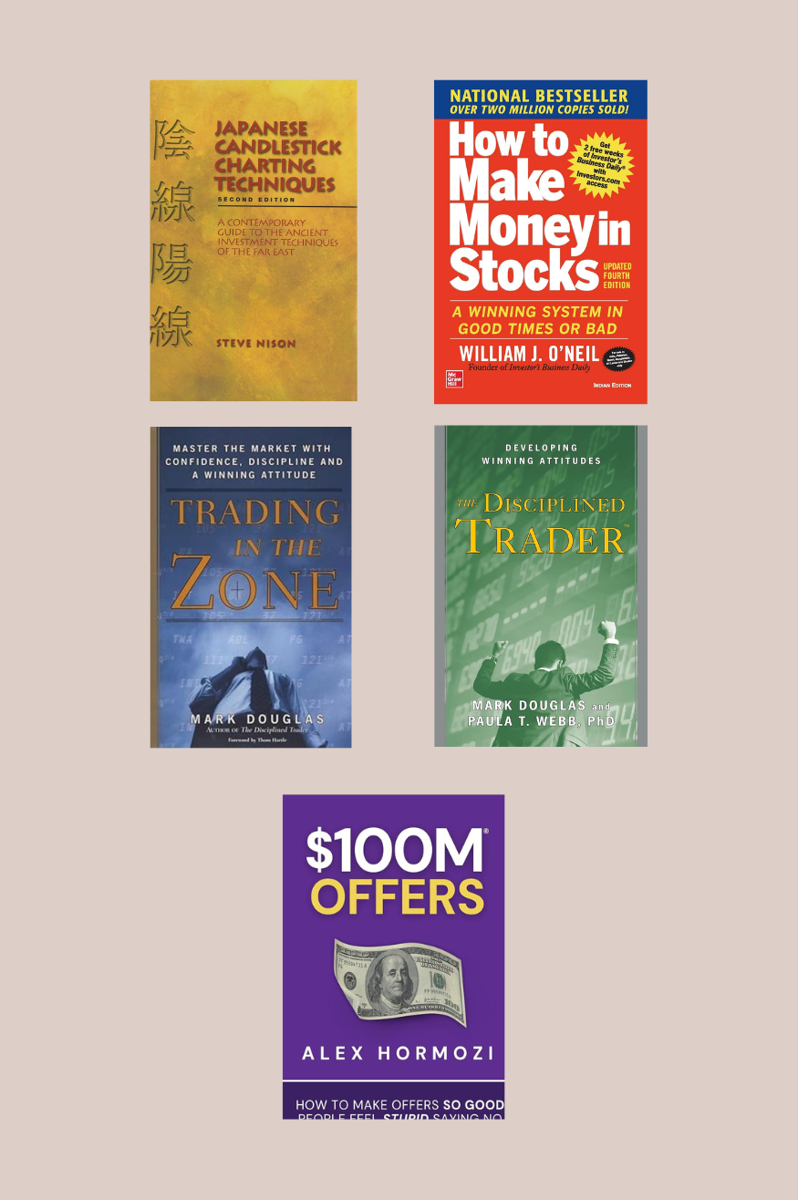 How to Make Money in Stocks +The Disciplined Trader +Trading in the Zone + Japanese Candlestick Charting Techniques+ 100M Offers (Paperback)