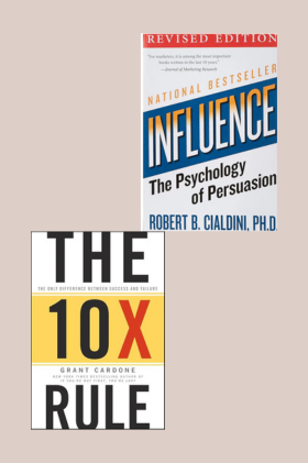 Influence: The Psychology of Persuasion + The 10X Rule (Paperback, English) | 2 Books Combo