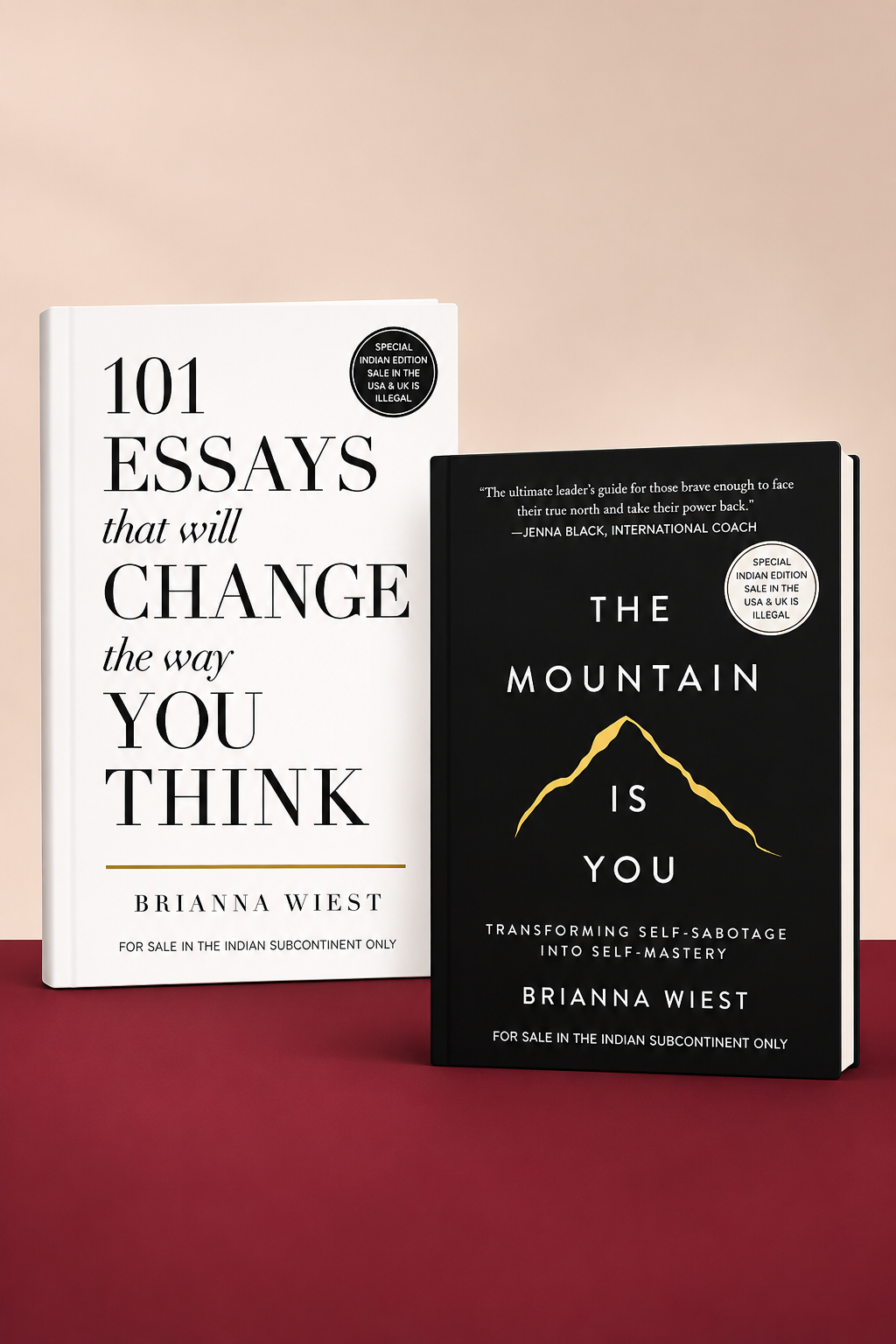 THE MOUNTAIN IS YOU BY BRIANNA WIEST +101 ESSAYS THAT WILL CHANGE THE WAY YOU THINK (Paperback)