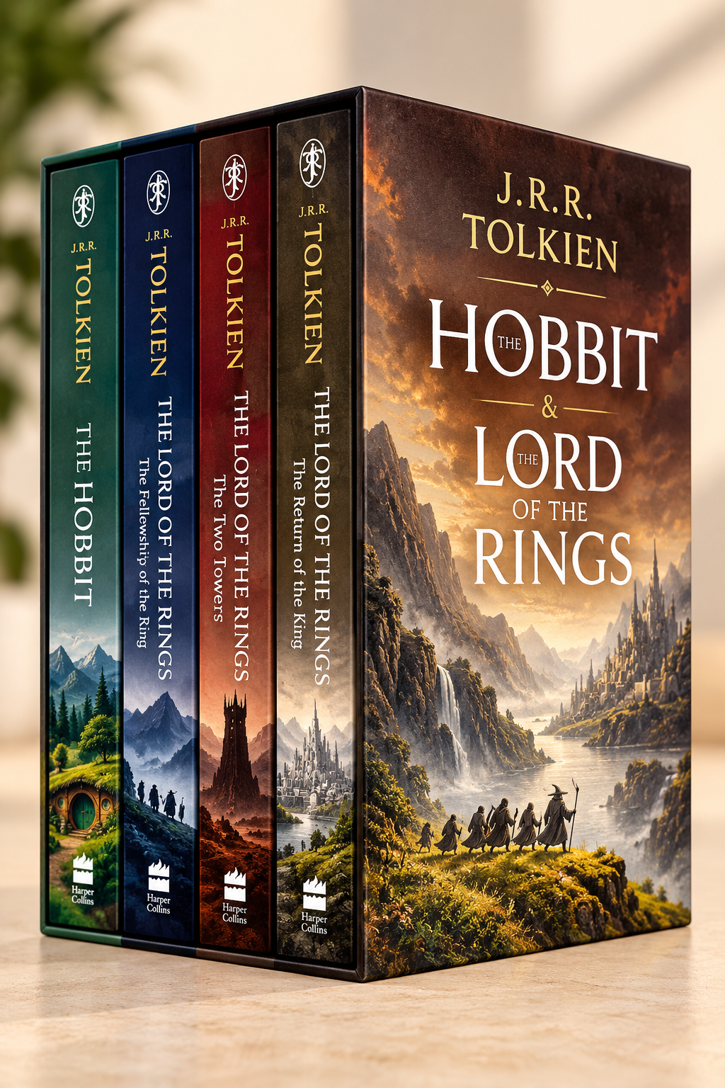 The Hobbit & The Lord of the Rings Boxed Set: The Classic Bestselling Fantasy Novel (Paperback) – by J. R. R. Tolkien