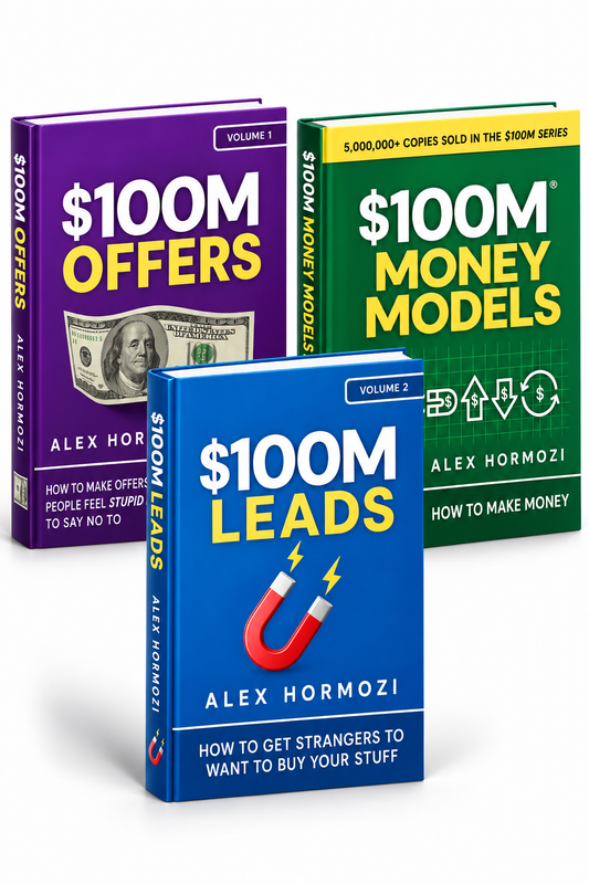 $100M Offers + $100M Leads + $100M Money Models by Alex Hormozi | 3 Books Business Combo