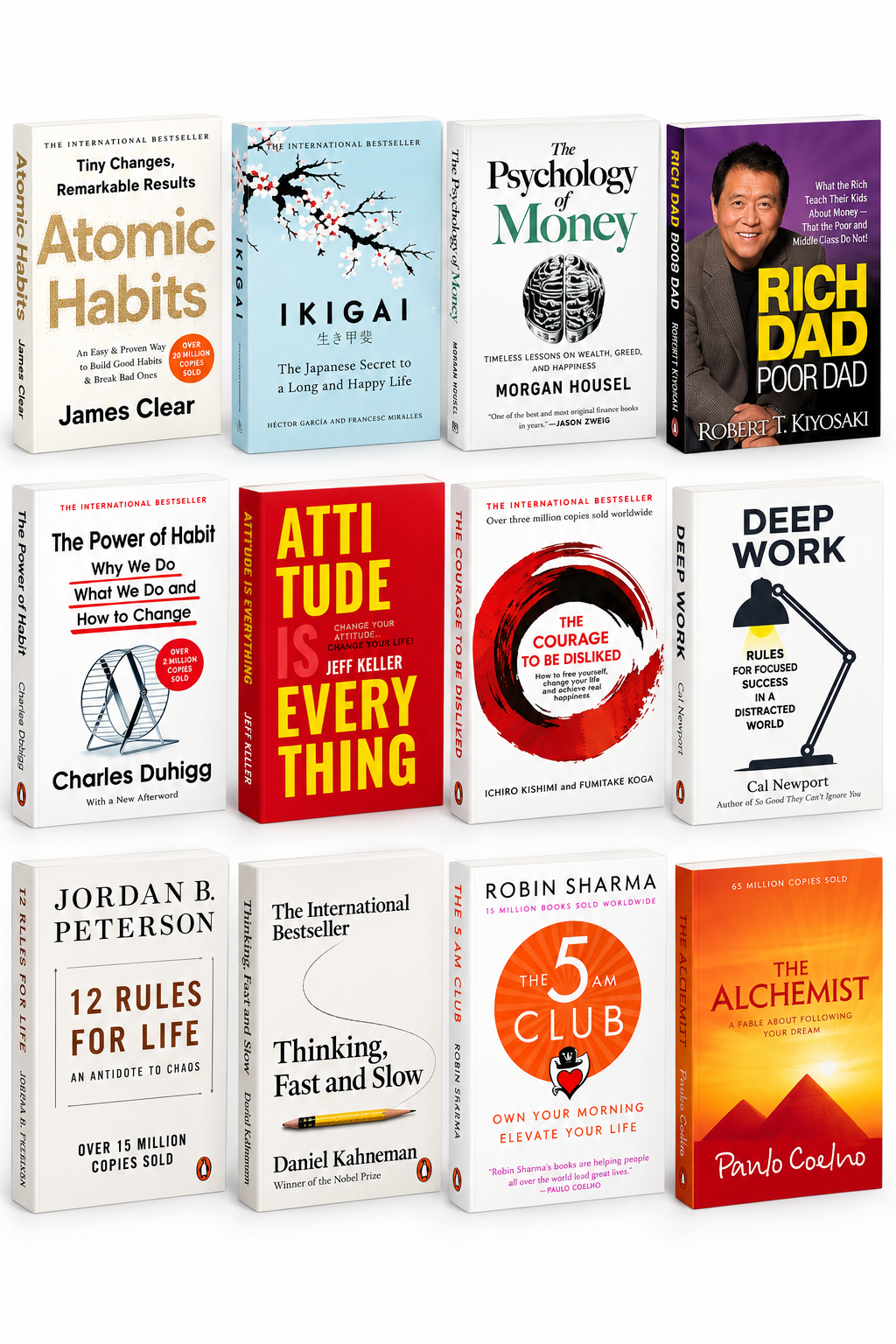 12 bestselling self help and personal development books combo set