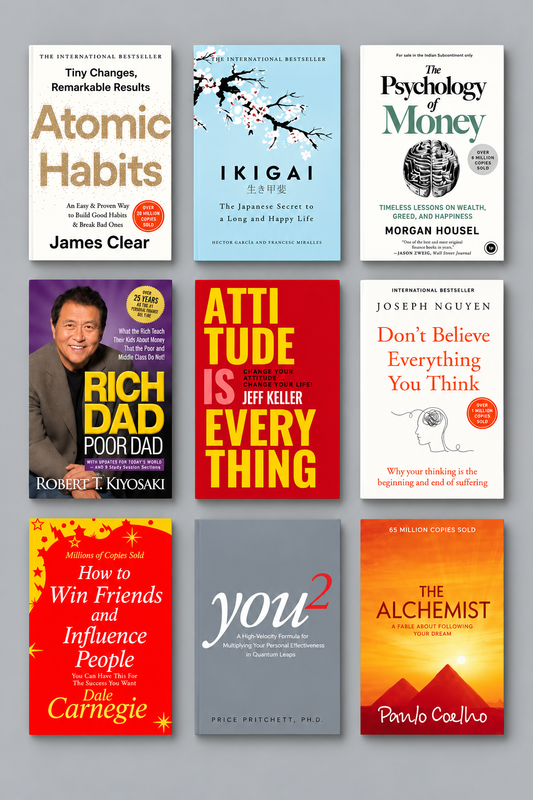 9 Bestselling Self-Help & Personal Growth Books Combo