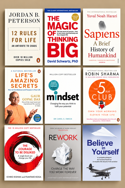 9 Books Self-Help, Mindset & Success Combo (Paperback)