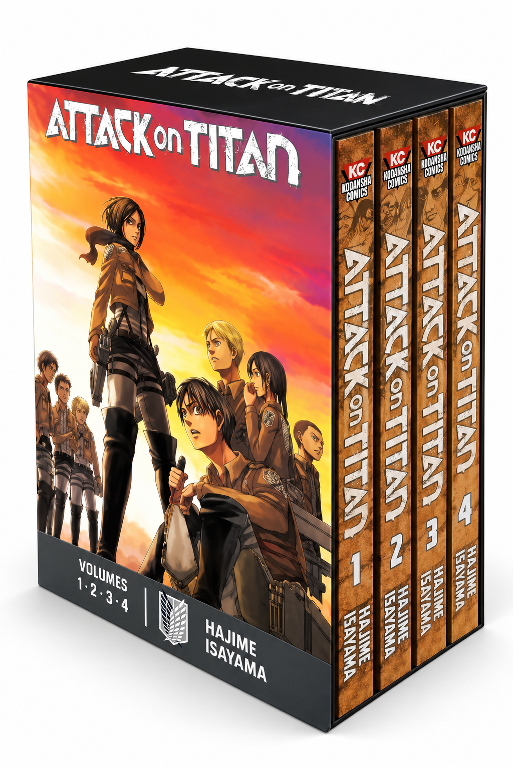 Attack on Titan Vol 1-4 Manga Box Set by Hajime Isayama