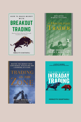 Breakout Trading + Trading In the Zone + Discipline Trader  + The Subtle Art of Intraday Trading (Paperback) 4 Business BOOKS Combo 