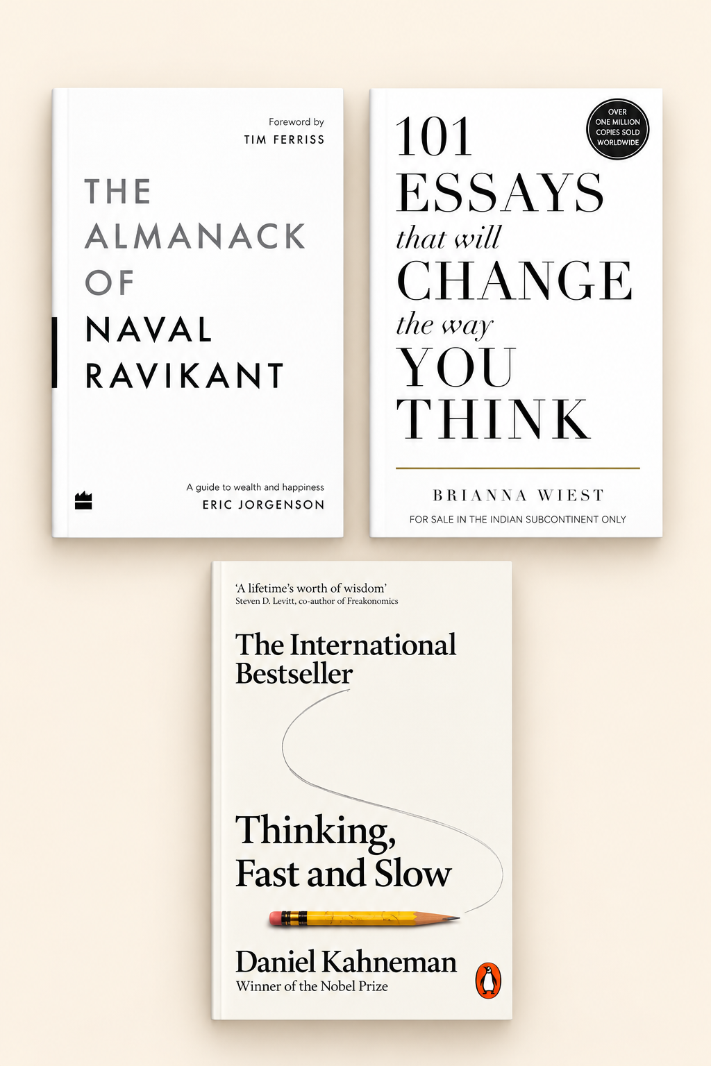 (Combo) Almanack of Naval Ravikant—Thinking Fast And Slow—101 Essays (Paperback)
