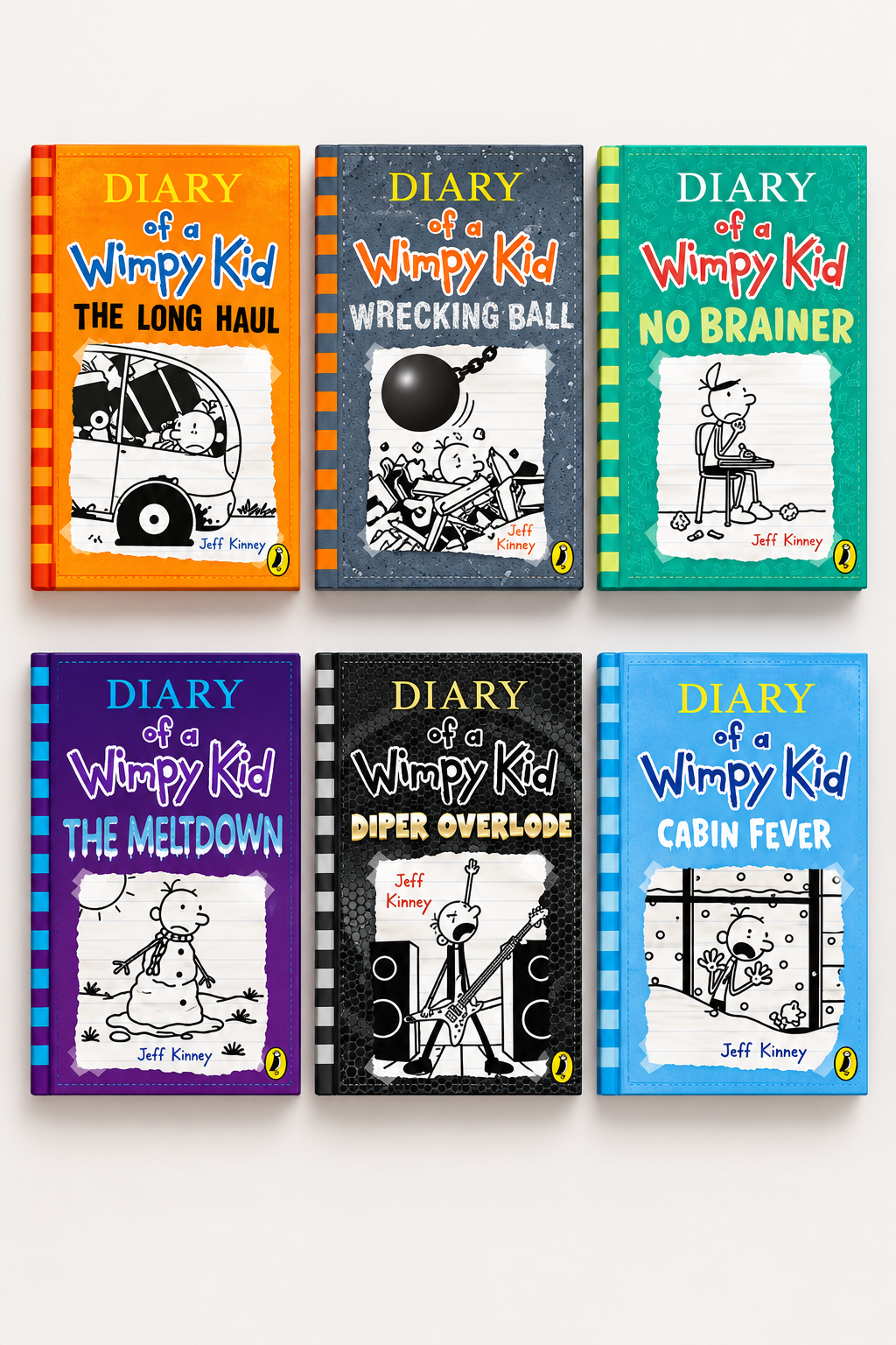 Diary of a Wimpy Kid Jeff Kinney 6 Books Combo Set