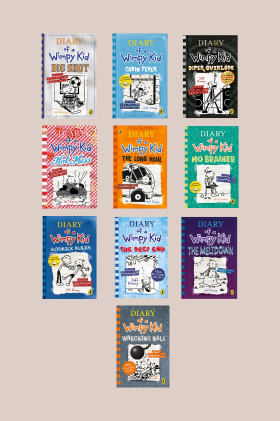 Diary of wimpy kid Hot Mess +Wrecking Ball+ No Brainer + Long Haul +The Deep End + The Meltdown +Rodrick Rules+Big Shot+Cabin Fever+Diper Överlöde 10 Books Combo 