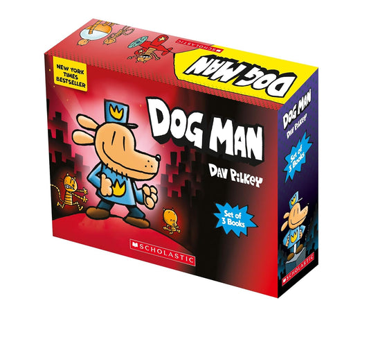 Dog Man Box Set (3 Books) Paperback by Dav Pilkey