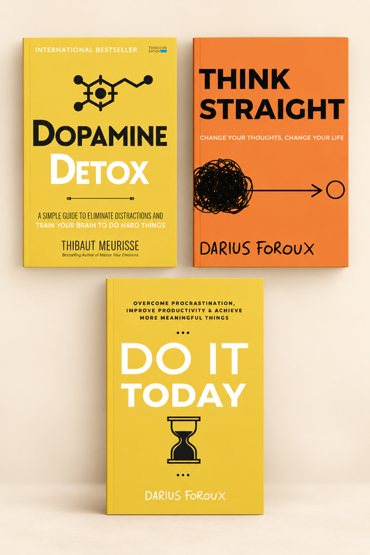 Dopamine + Do It Today + Think Straight (English, Paperback, Thibaut Meurisse, Darius Foroux)
