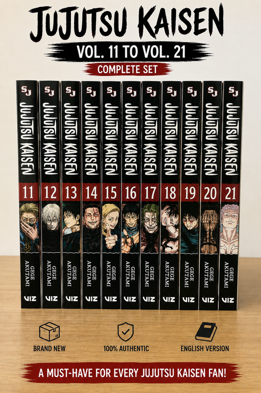 Jujutsu Kaisen Manga Set Vol. 11–21 (Paperback, English) | Complete Collection by Gege Akutami