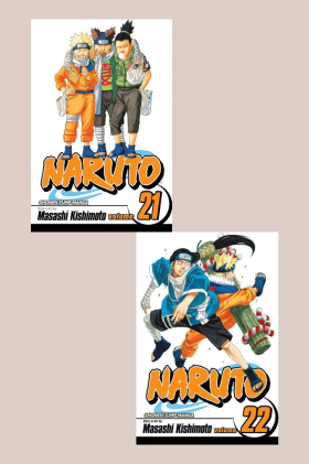 Naruto Vol. 21 & 22 Manga Combo by Masashi Kishimoto (Paperback)