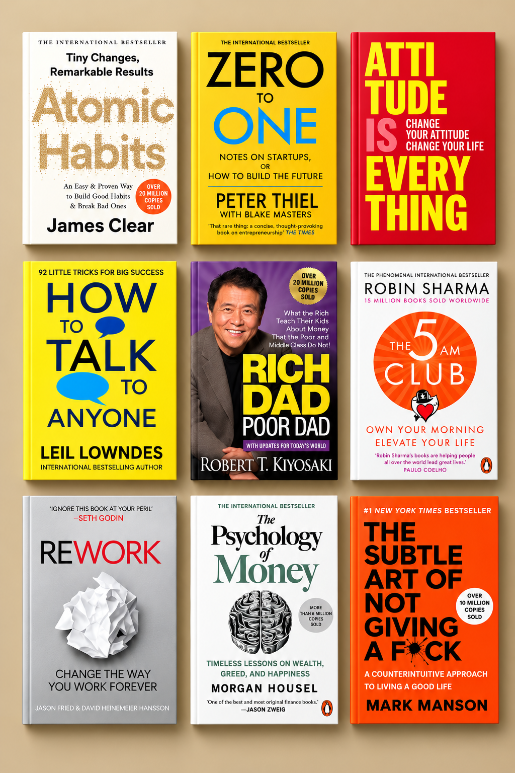 9 Books Self-Help & Motivation Mega Combo (Paperback) (English)