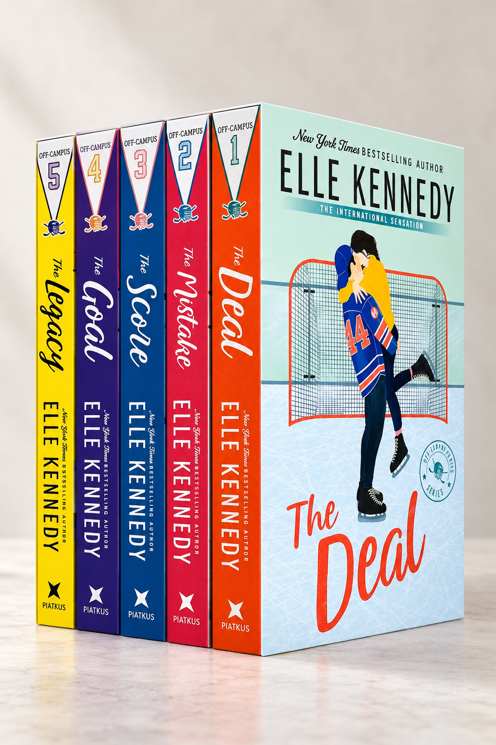 Off-Campus Series by Elle Kennedy 5 Books Combo Set – The Deal, The Mistake, The Score, The Goal and The Legacy