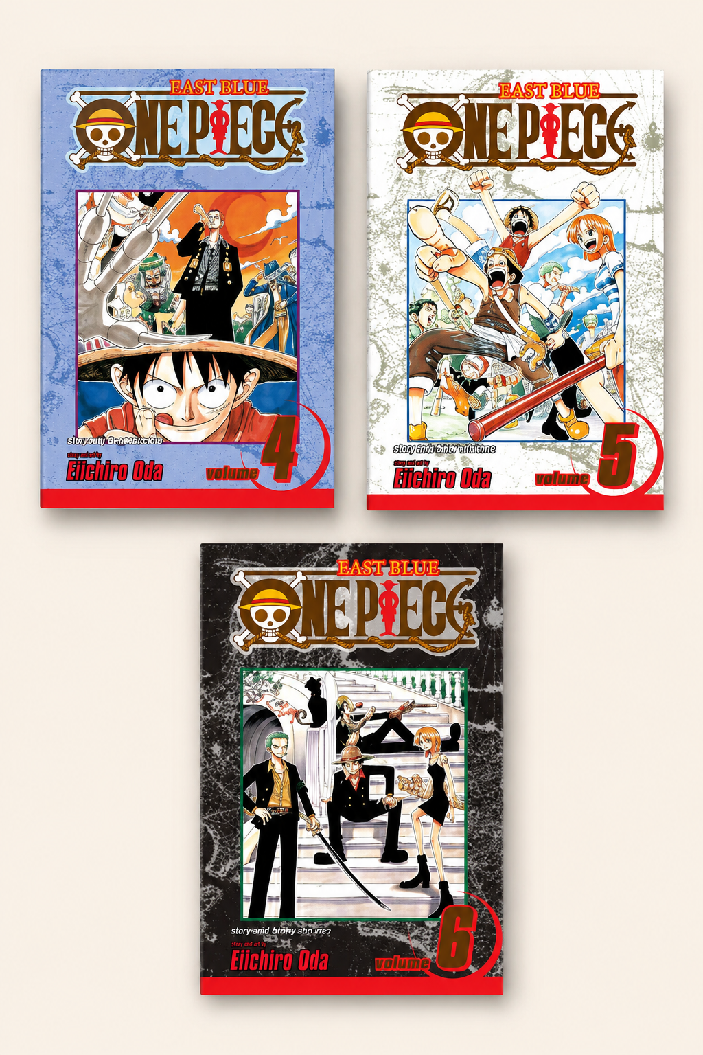 One Piece Manga Vol. 4, 5 & 6 – Eiichiro Oda | Paperback Set of 3 Books