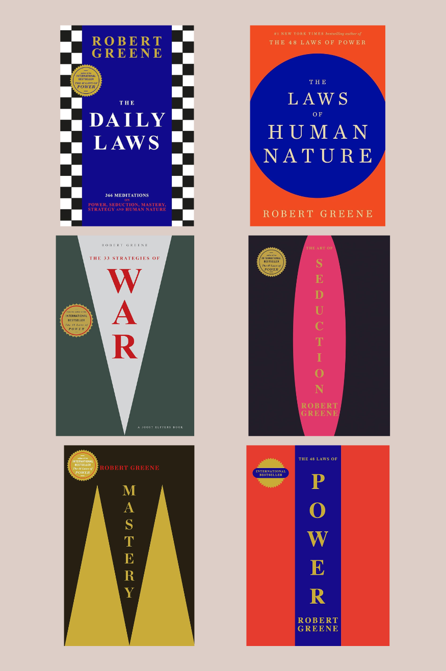 Robert Greene Master Collection | 6 Bestselling Books Set (The 48 Laws of Power, The Laws of Human Nature, The 33 Strategies of War, The Art of Seduction, The Daily Laws, Mastery)
