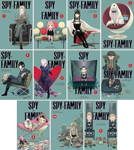 Spy X Family Box Set Vol (1 To 11) Box Set by Tatsuya Endo (English) (Paperback)