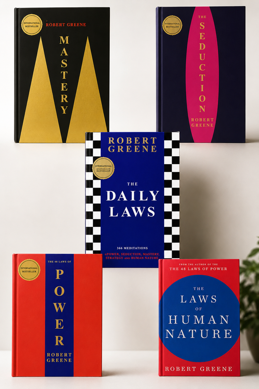The Daily Laws +The 48 Laws of Power +The Art Of Seduction +Mastery +The Laws of Human Nature  Robert green 5 books