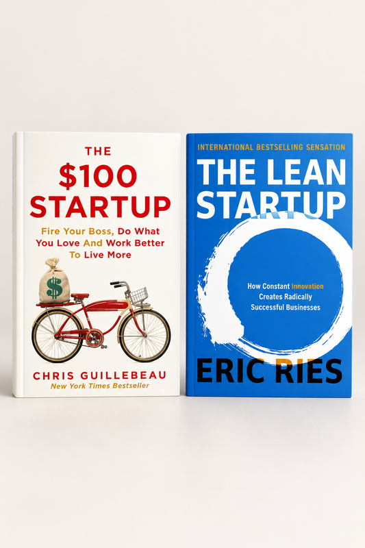 The Lean Startup + The $100 Startup: Fire Your Boss, Do What You Love and Work Better To Live More Pack of 2 Books