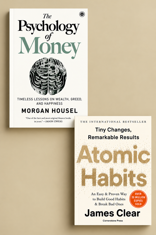 The Psychology of Money +Atomic HABIT Self Help Combo