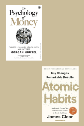The Psychology of Money +Atomic HABIT Self Help Combo 