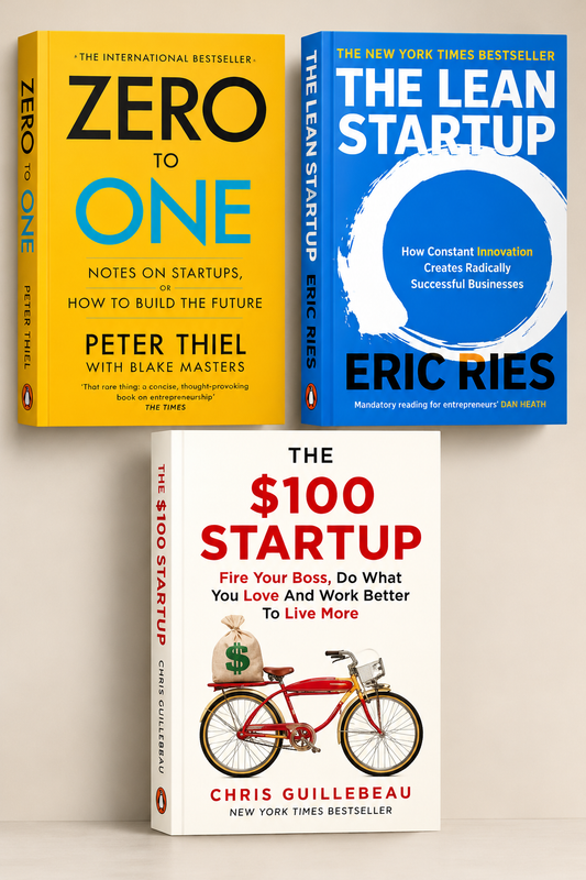 Lean Startup + 100 Startup+ Zero to one (Paperback)