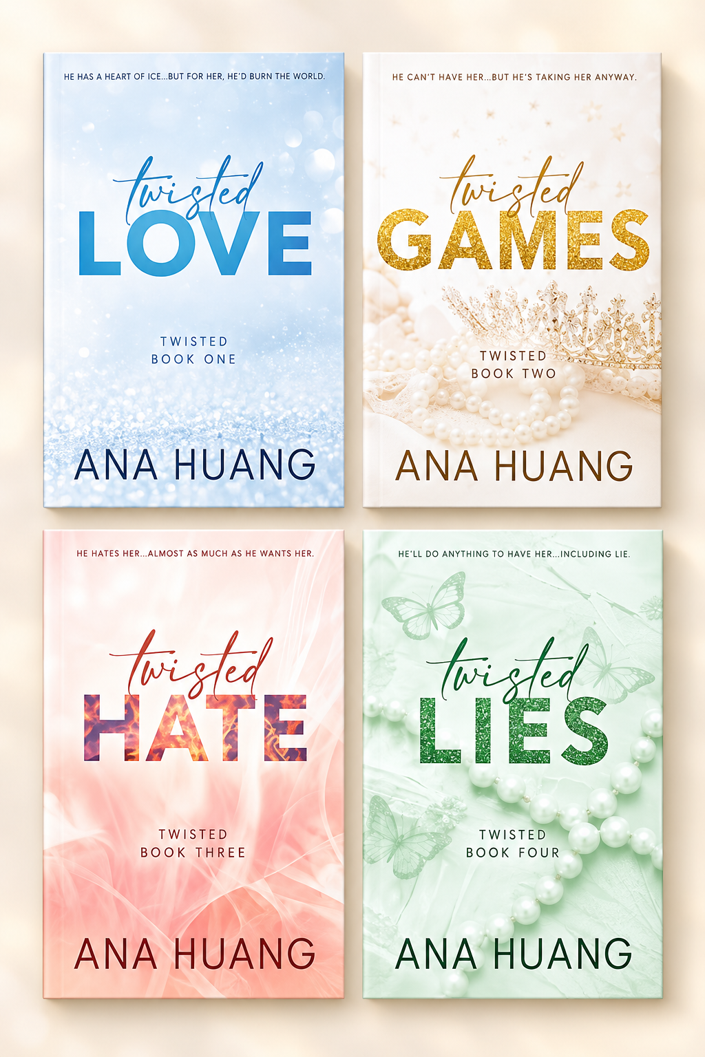 "Twisted Series by Ana Huang - Complete Paperback Set | Engaging Contemporary Romance"