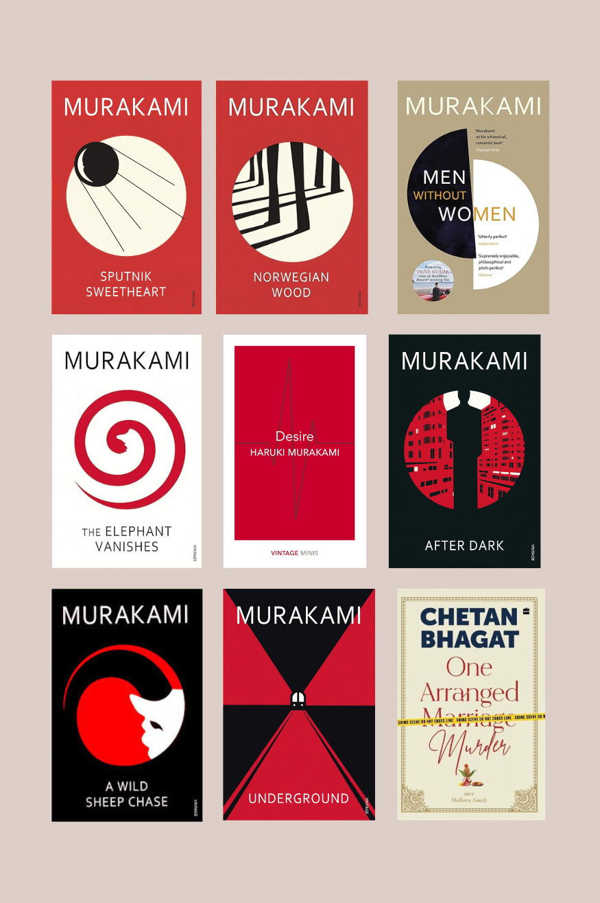 Underground +One Arranged Murder +Desire + Sputnik Sweetheart + The Elephant Vanishes + Men Without Women + Norwegian Wood + A Wild Sheep Chase + After Dark (paperback English ) 9 Books Combo