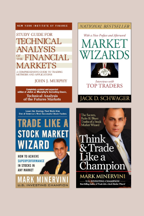 Think & Trade Like a Champion +Trade Like a Stock Market Wizard + market Wizard +Technical Analysis of the Financial Markets 4 Books Combo (Paperback English)