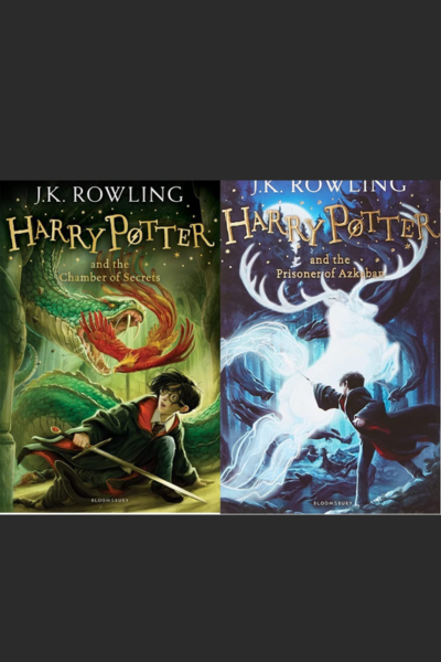 Harry Potter 2 Books Set - Harry Potter and the Chamber of Secrets 2 , Harry Potter and the Prisoner of Azkaban 3