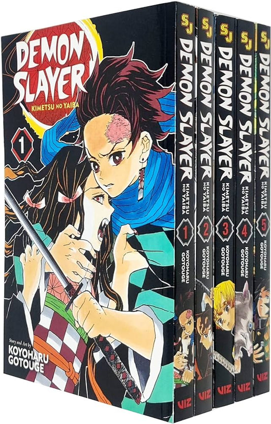 Demon Slayer Manga, Vol.1 to 5 Product Bundle –  by Koyoharu Gotouge