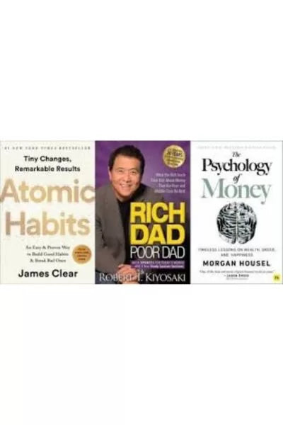 (Combo Pack) Atomic Habits, Rich Dad Poor Dad, Psychology of Money 